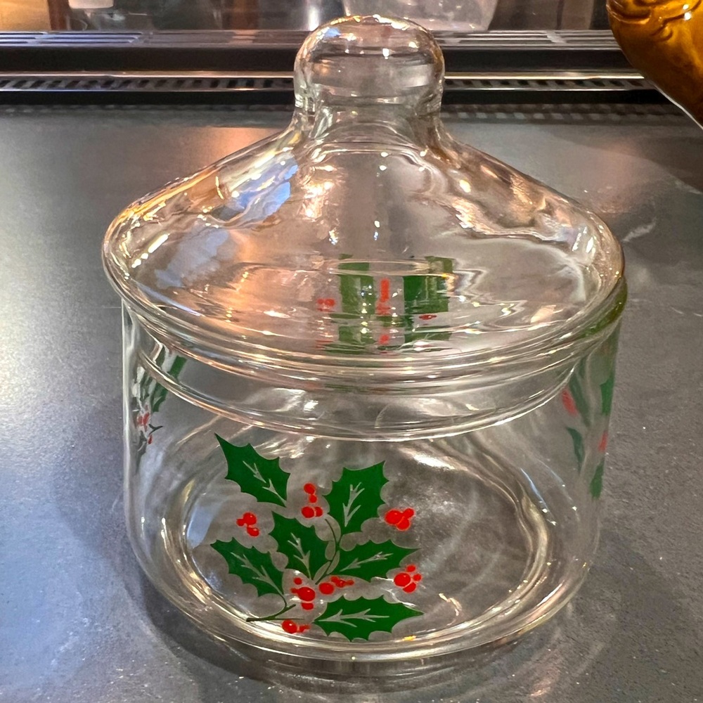Vintage Christmas Candy Jar